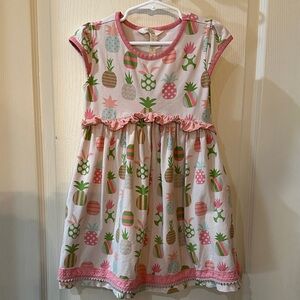 Matilda Jane Pink and Green Pineapple Dress